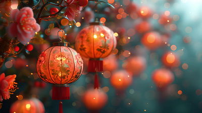 燈籠ae模板 燈籠pr模板 燈籠視頻素材 千庫網